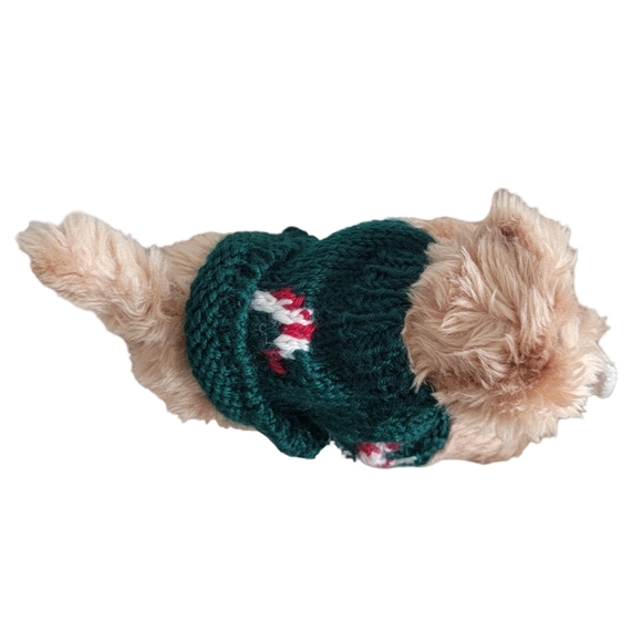 Vintage 90's Berkeley Christmas Holiday Furry Dog With Love Letter Toy Plush - Picture 4 of 7